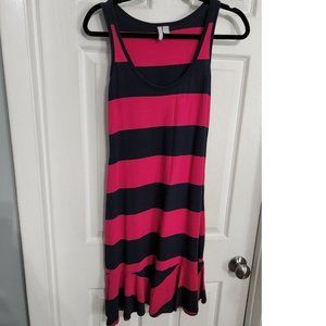 Rugby striped cotton tank dress